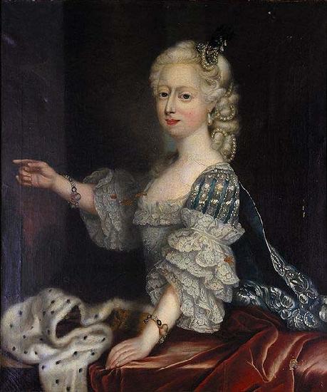 unknow artist Portrait of Augusta Hanover duchess of Brunswick-Luneburg